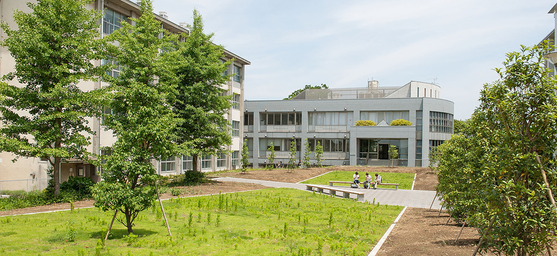 三田キャンパスの風景